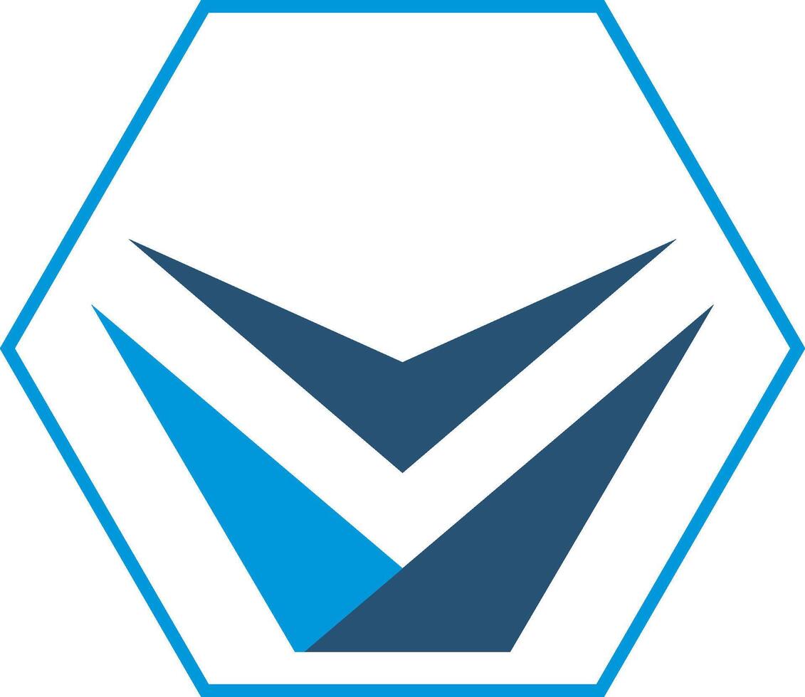 shape polygon business finance progress vector logo