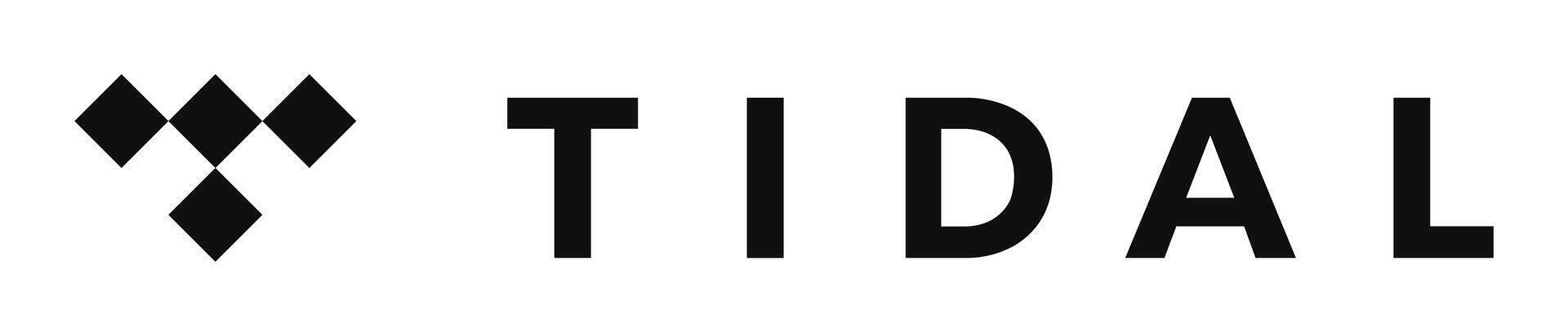 Tidal logotype. Online subscription service for music, podcasts and video streaming vector