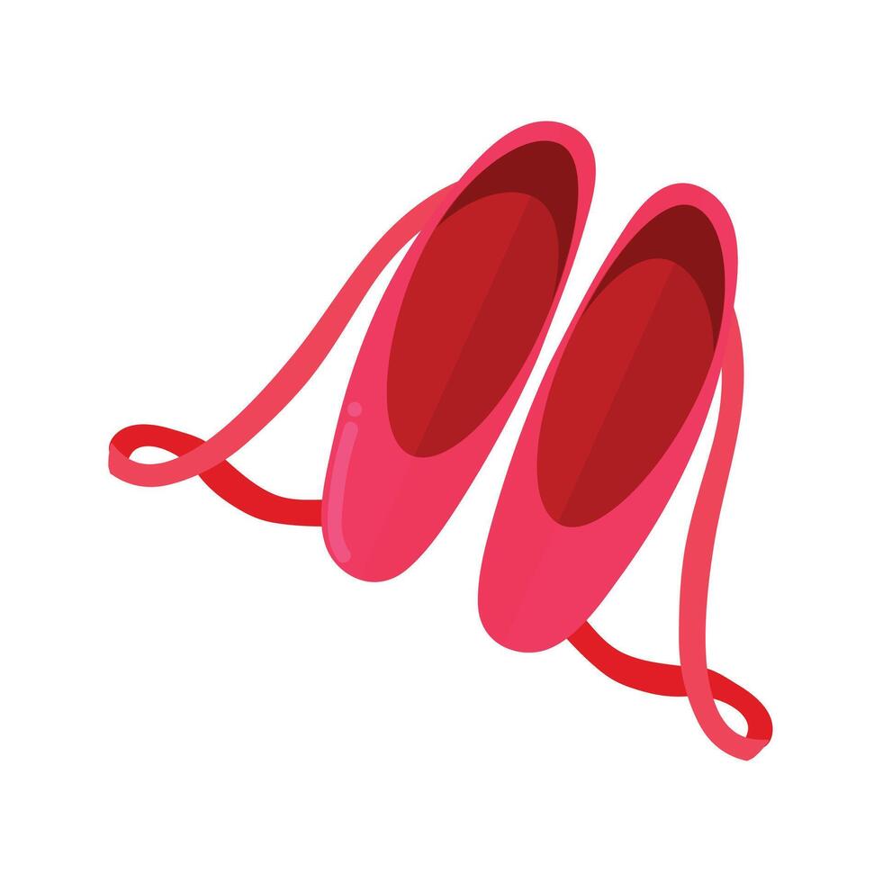 Ballet shoes icon clipart isolated vector illustration