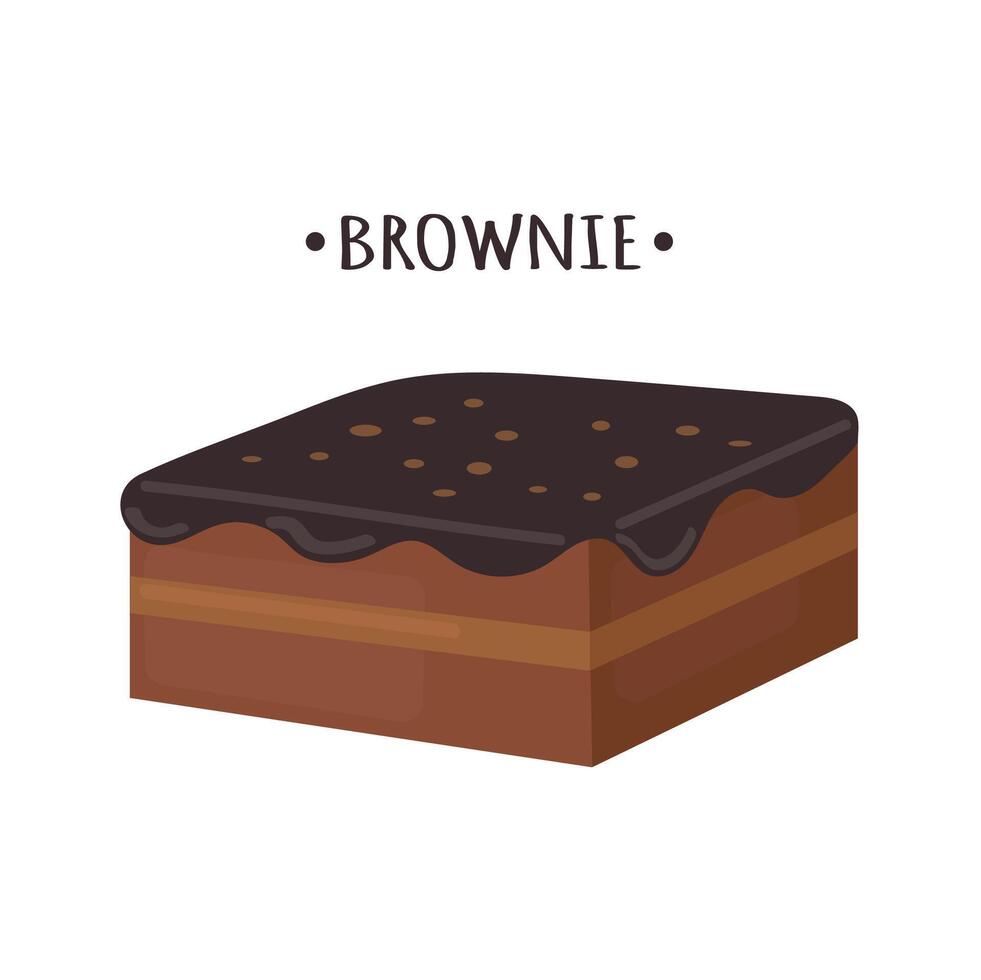 Brownie icon clipart isolated vector illustration