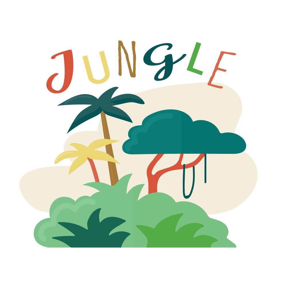 Jungle icon clipart avatar isolated vector illustration