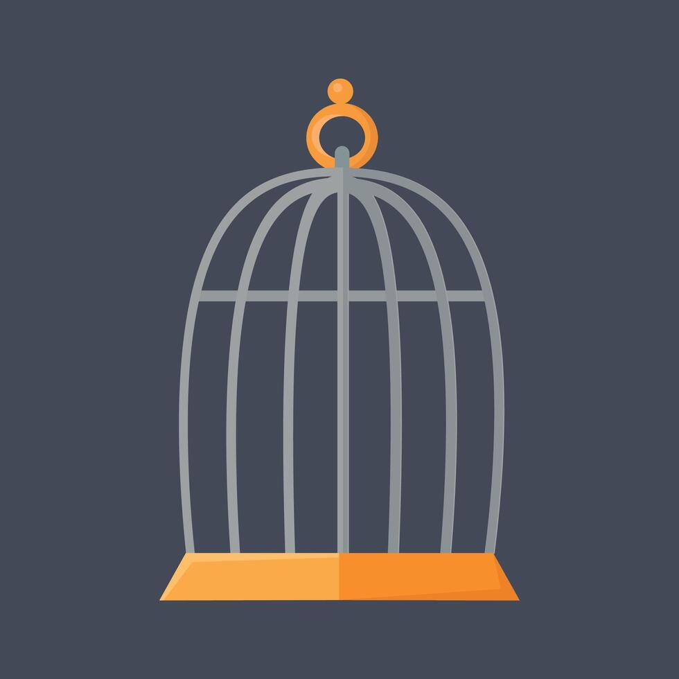 pájaro jaula icono clipart avatar aislado vector ilustración
