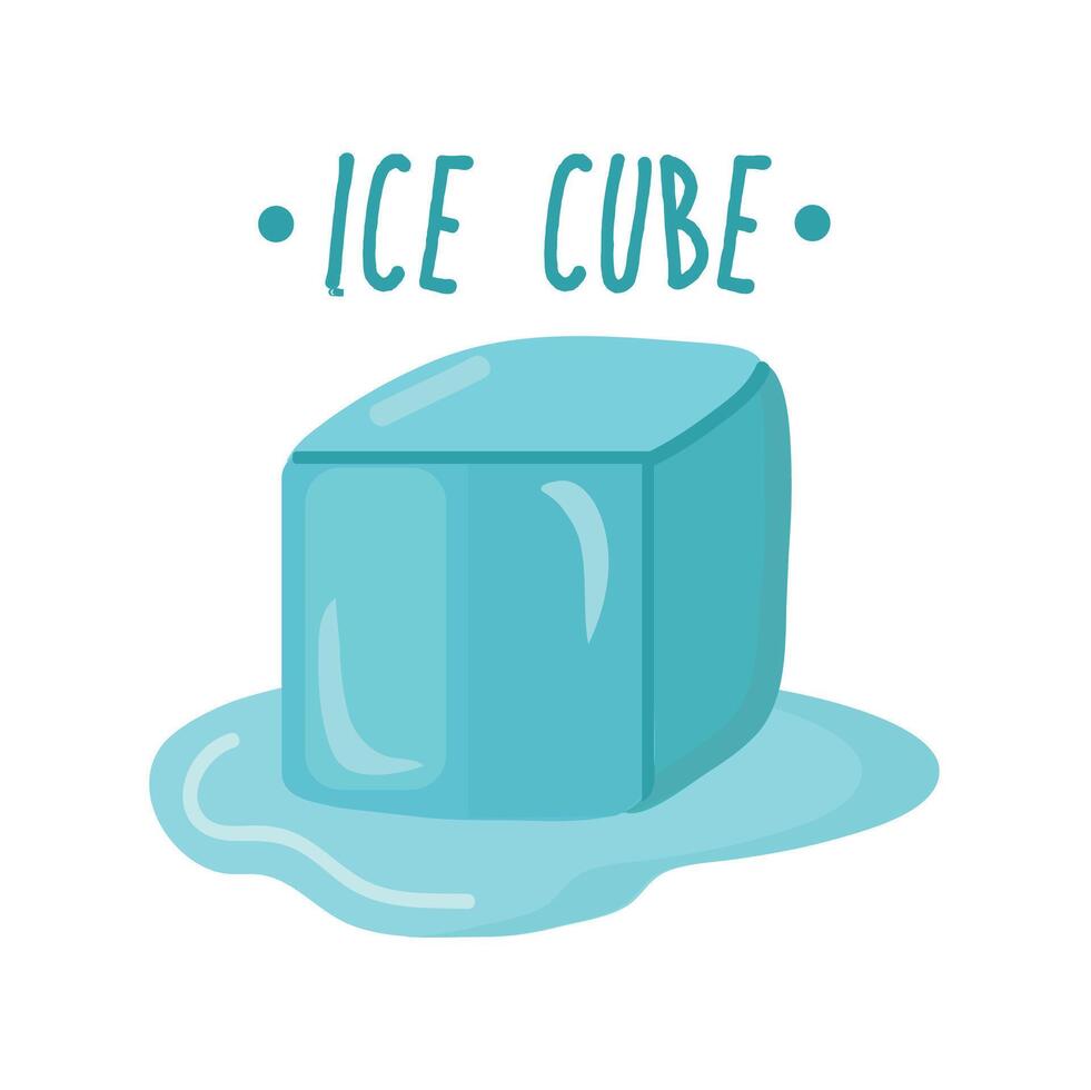 Ice cube icon clipart isolated vector illustration