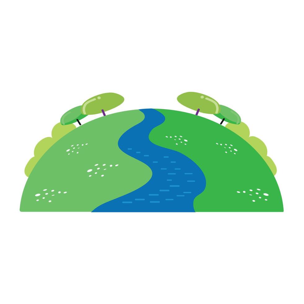 River icon clipart avatar logotype isolated vector illustration