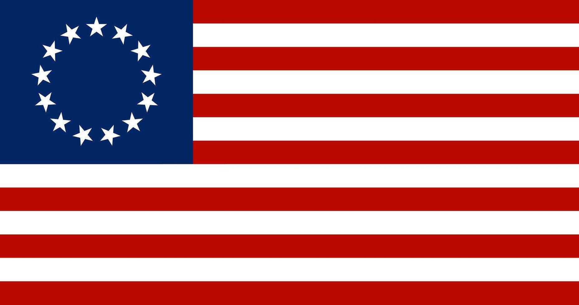 bandera de betsy ross vector