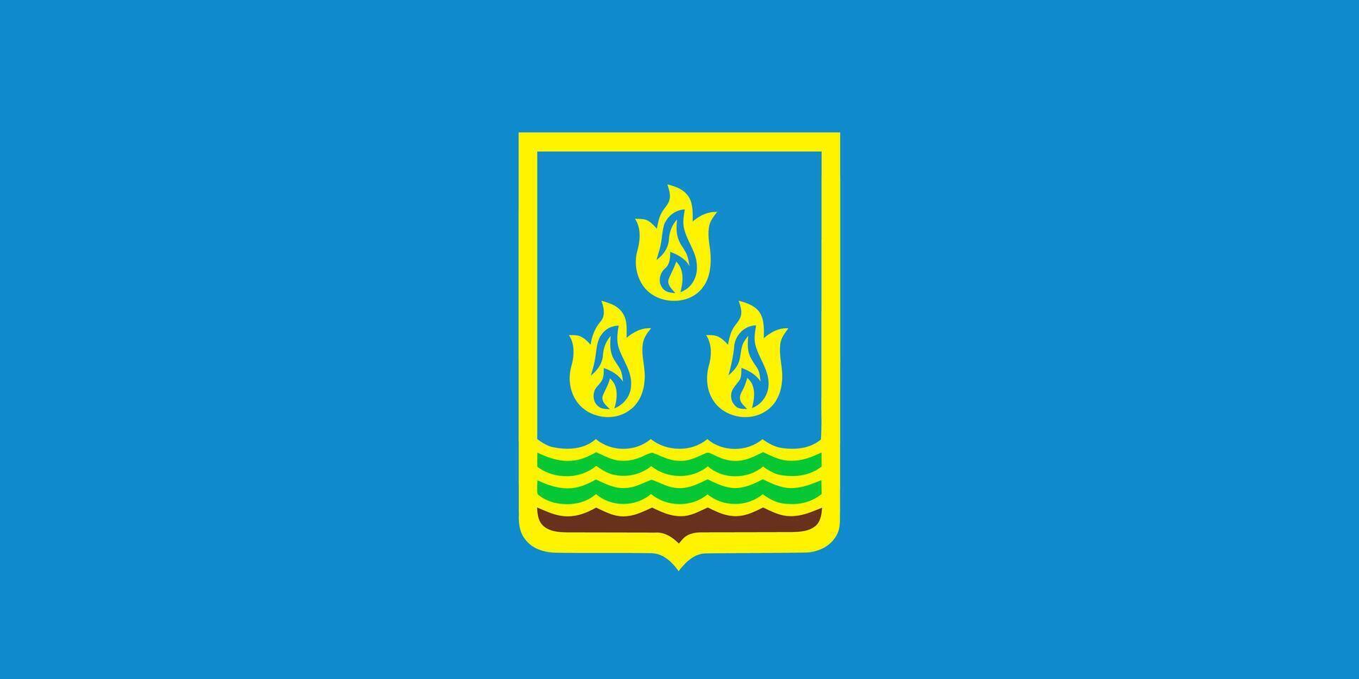 Flag of Baku erbaijan vector