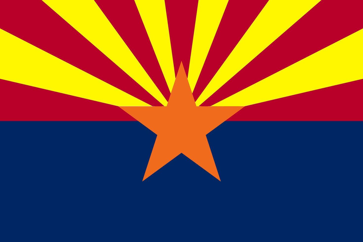 The of a Flag of Arizona vector