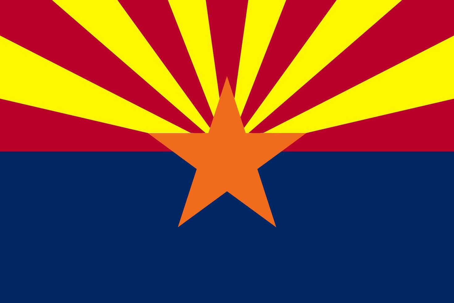 The of a Flag of Arizona vector