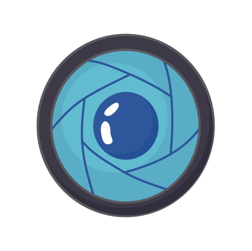 Camera lense icon clipart avatar logotype  isolated vector illustration
