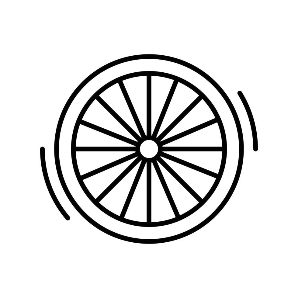 Turbine icon. outline icon vector