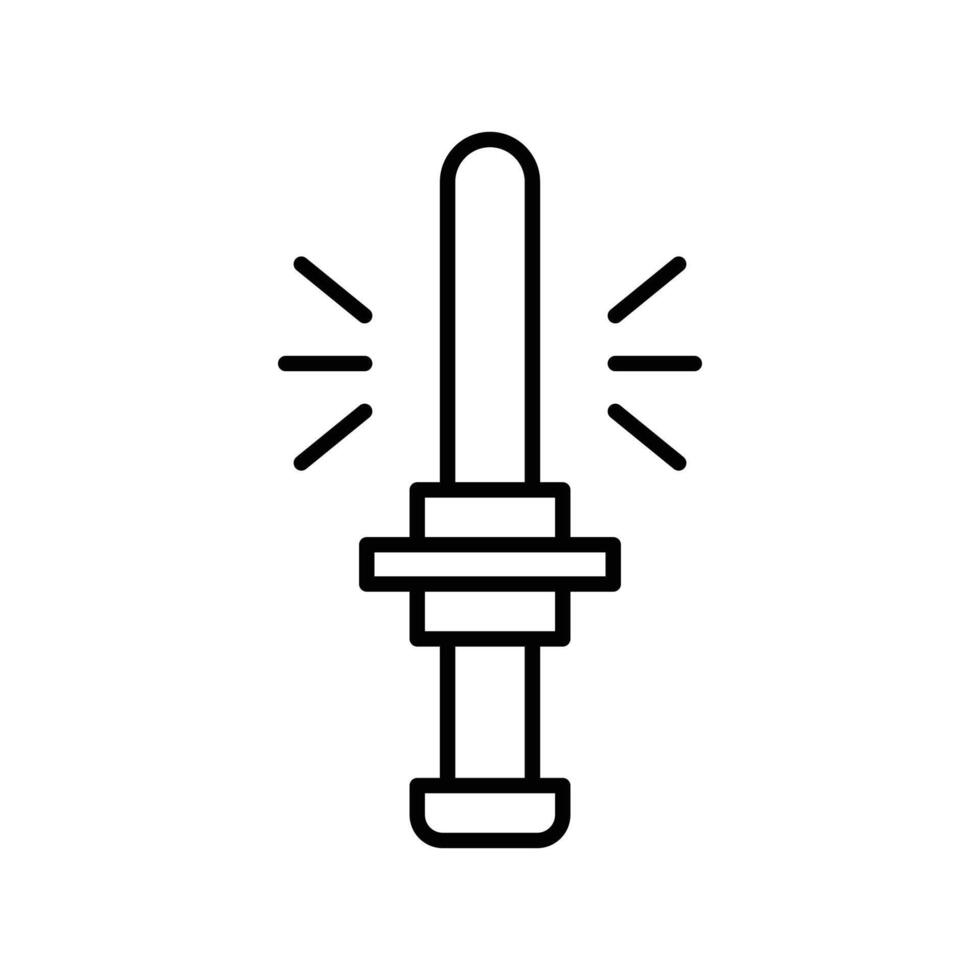 Traffic control icon. outline icon vector