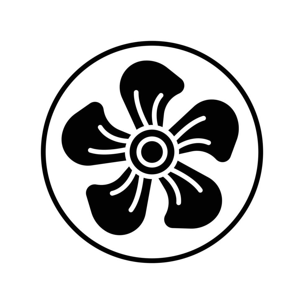 turbine icon. black fill icon vector