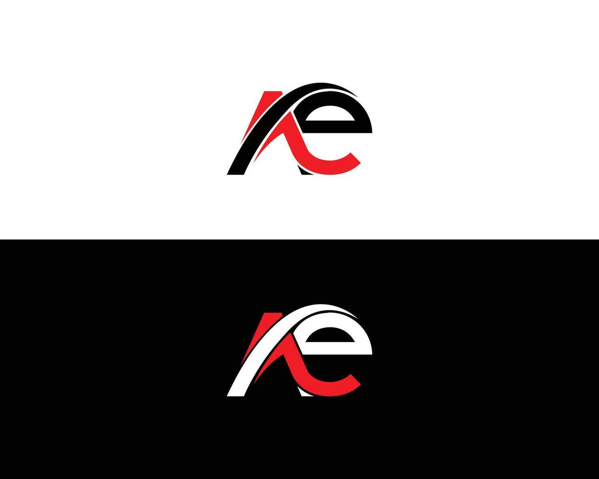Abstract Letter Ae Logo Design Vector Format Template.