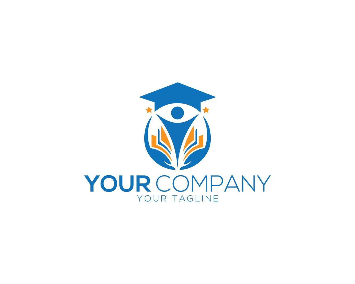 Education university logo design vector template.