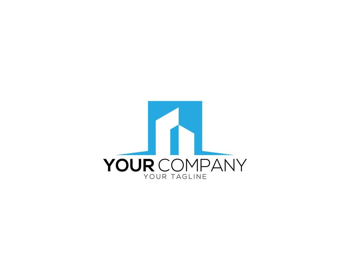 Building Logo Design Elegant Minimal Vector Template.