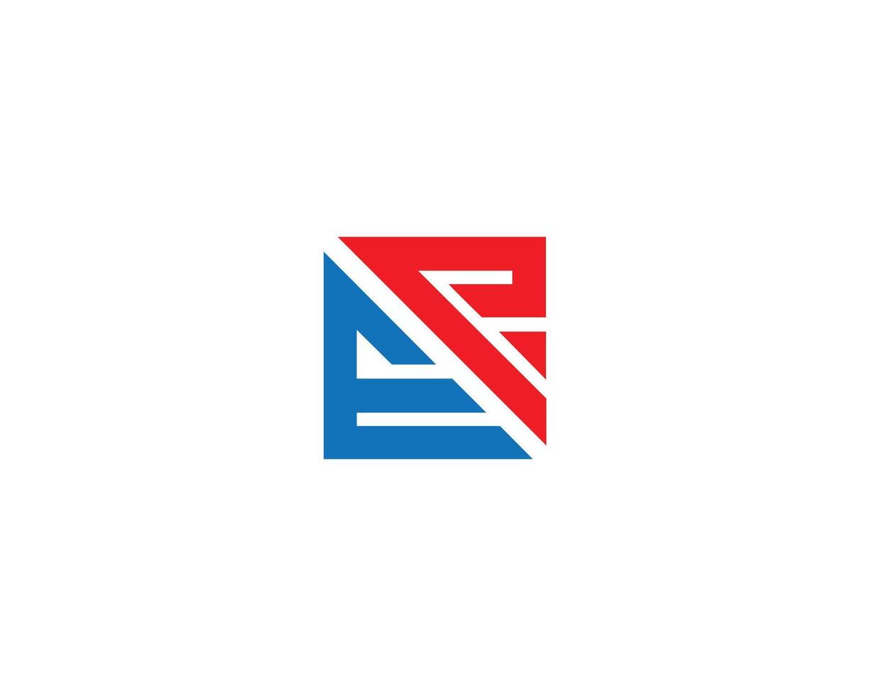 Letter EP or PE logo monogram design concept vector template.