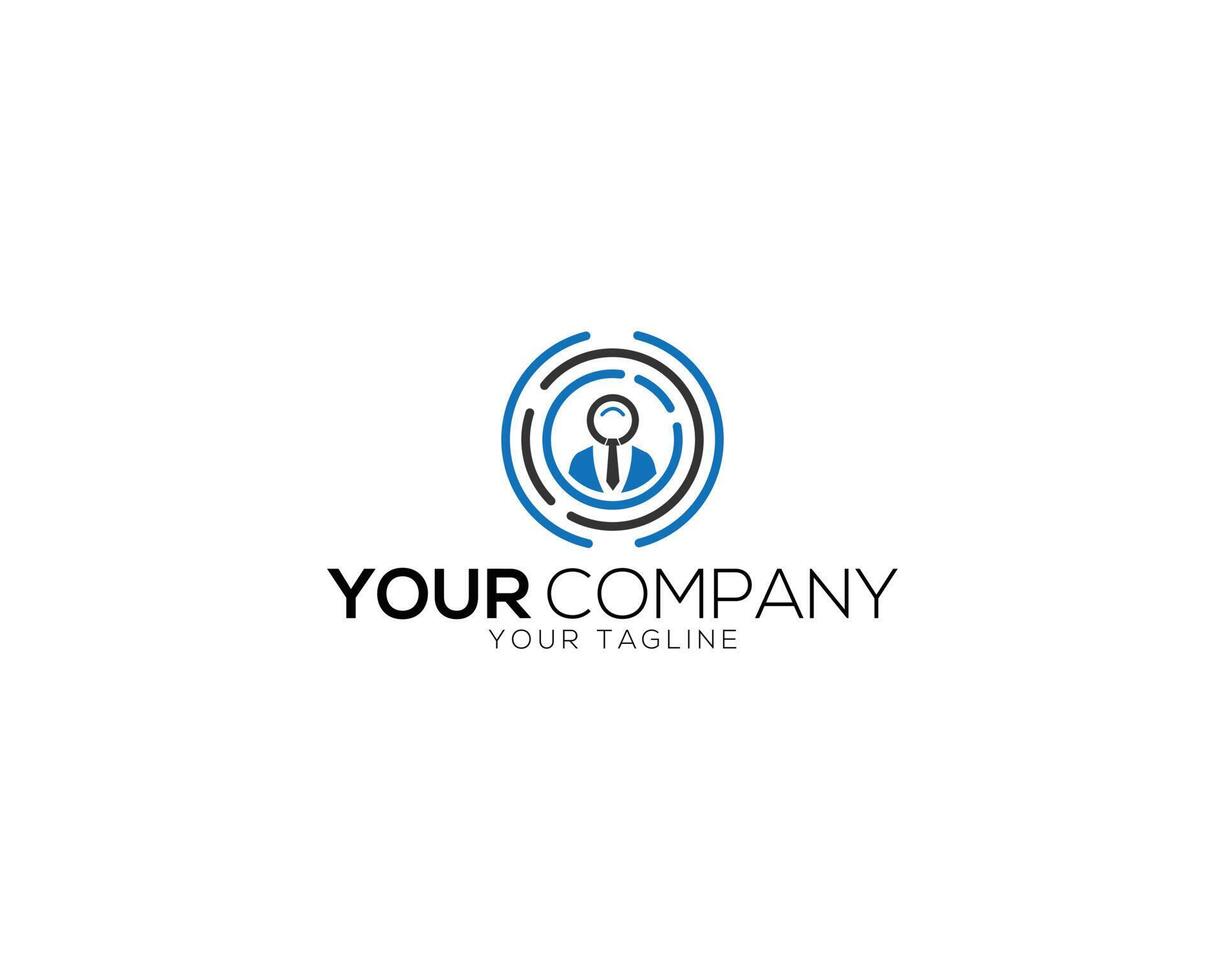 People security logo design vector template.