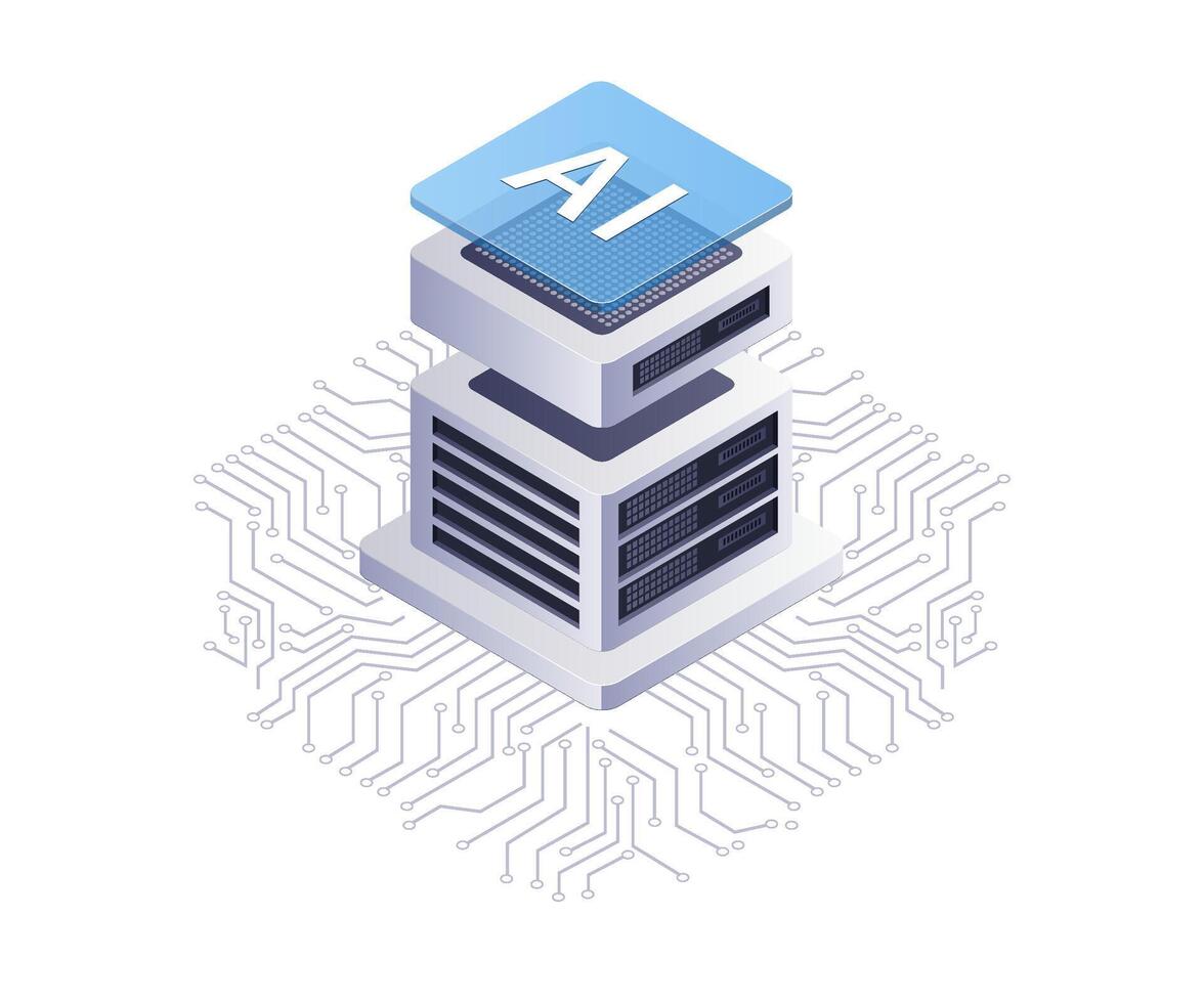 Artificial intelligence technology network system vector