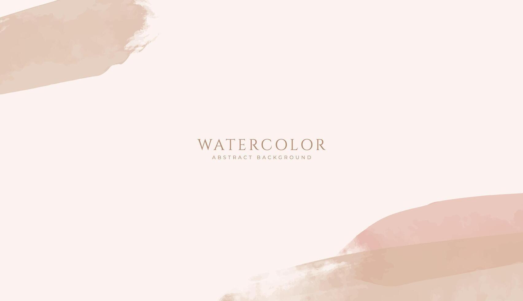 Abstract horizontal watercolor background. Neutral light colored empty space background illustration vector