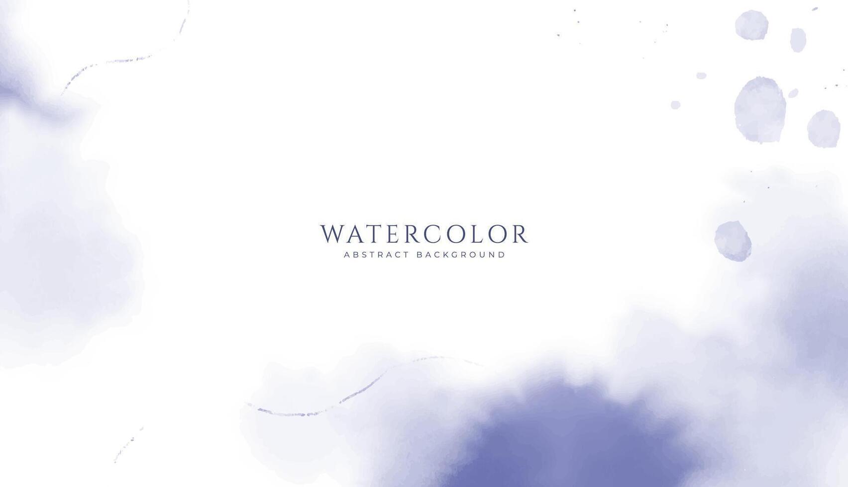 Abstract horizontal watercolor background. Neutral light blue purple colored empty space background illustration vector