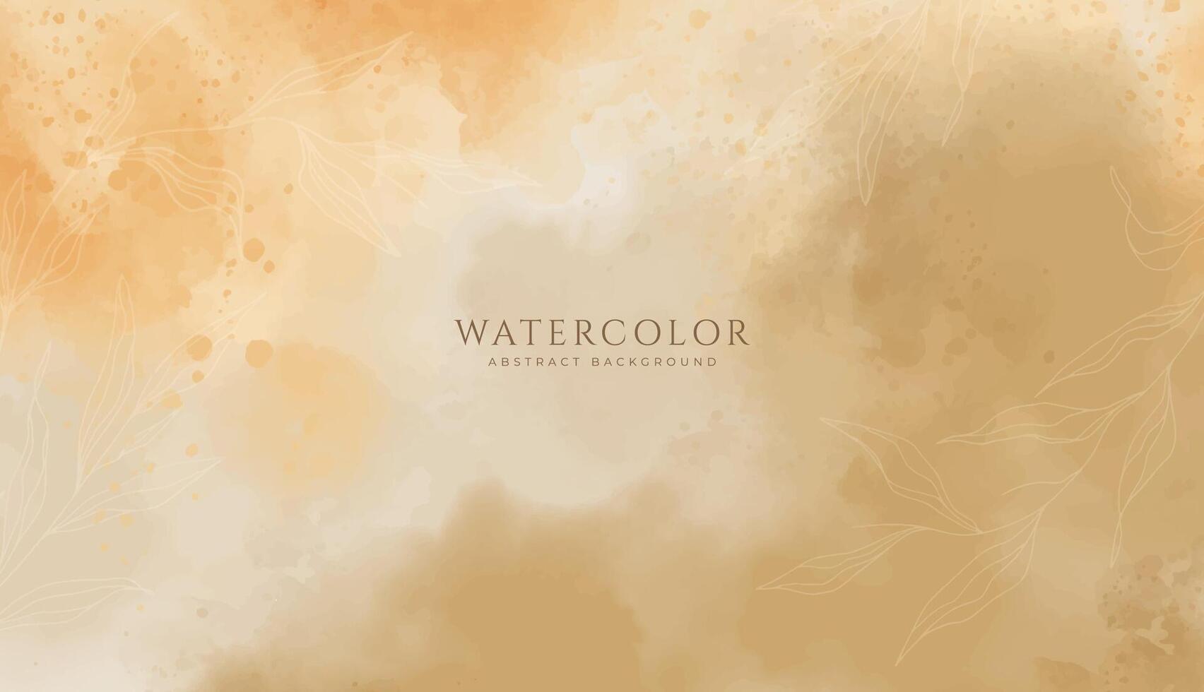 Abstract horizontal watercolor background. Neutral light colored empty space background illustration vector