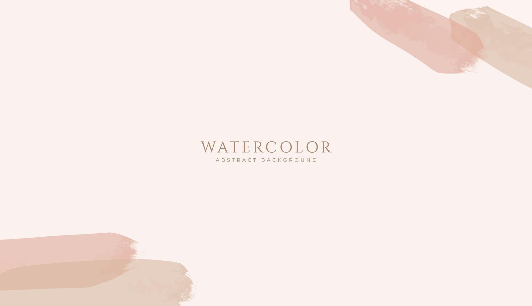 Abstract horizontal watercolor background. Neutral light colored empty space background illustration vector