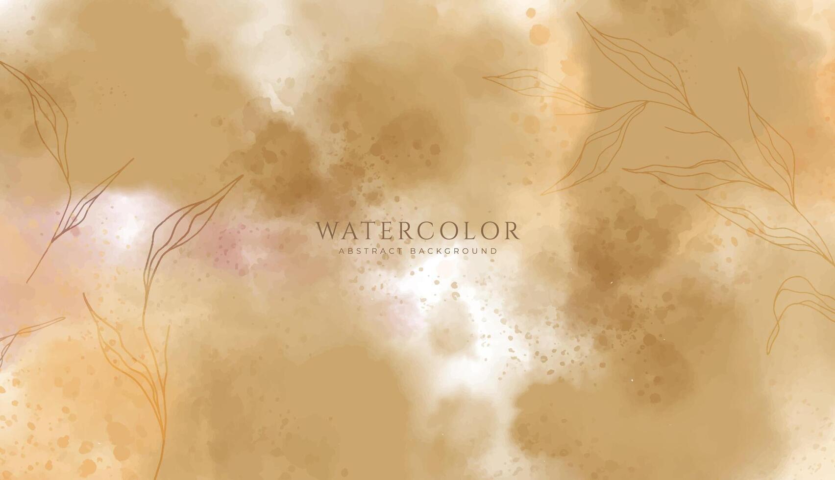 Abstract horizontal watercolor background. Neutral light colored empty space background illustration vector