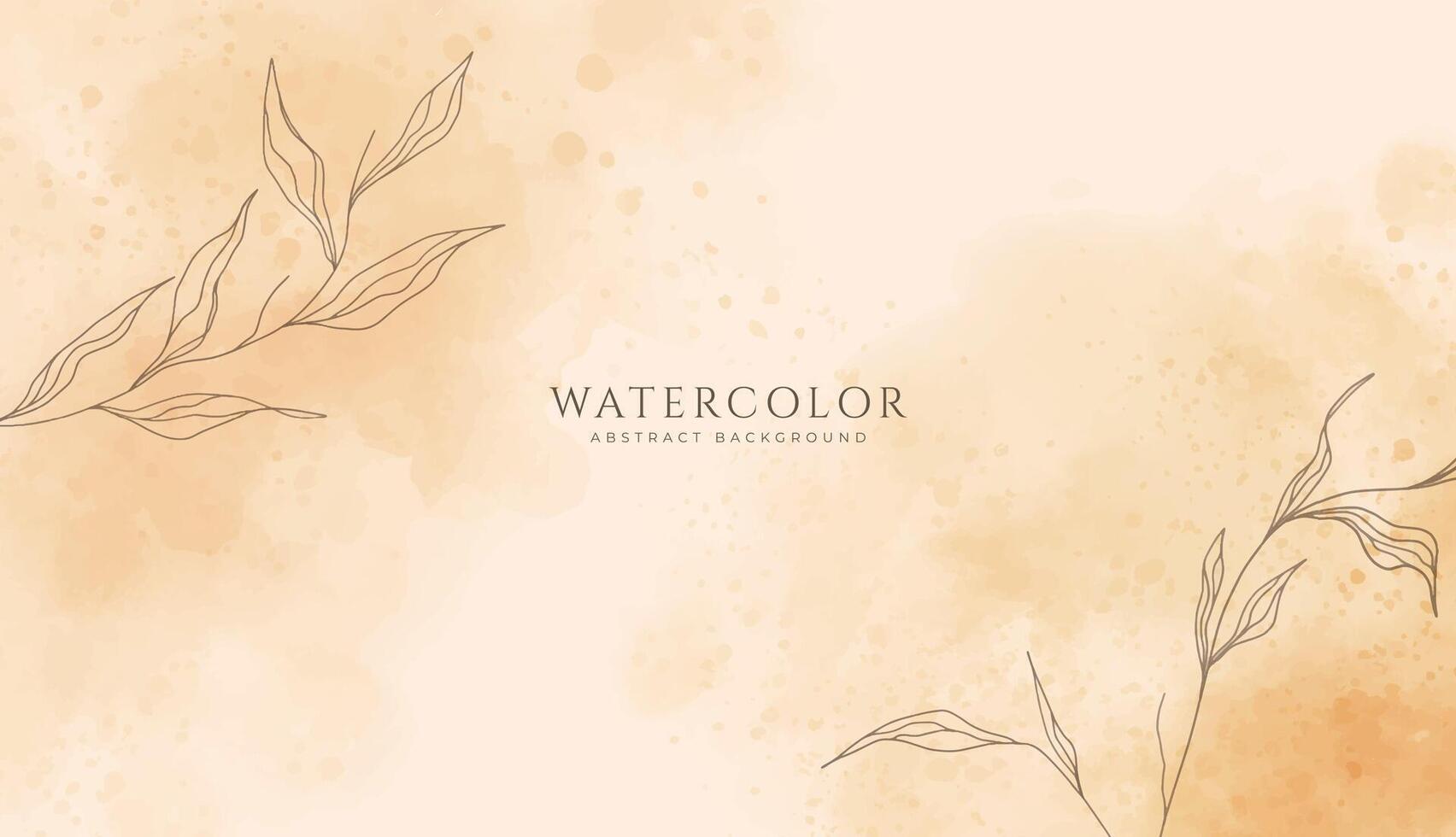 Abstract horizontal watercolor background. Neutral light colored empty space background illustration vector