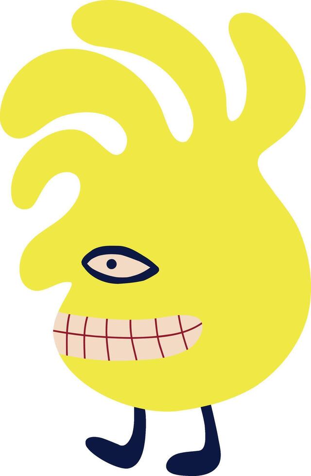 creepy, spooky Halloween fantasy character vector