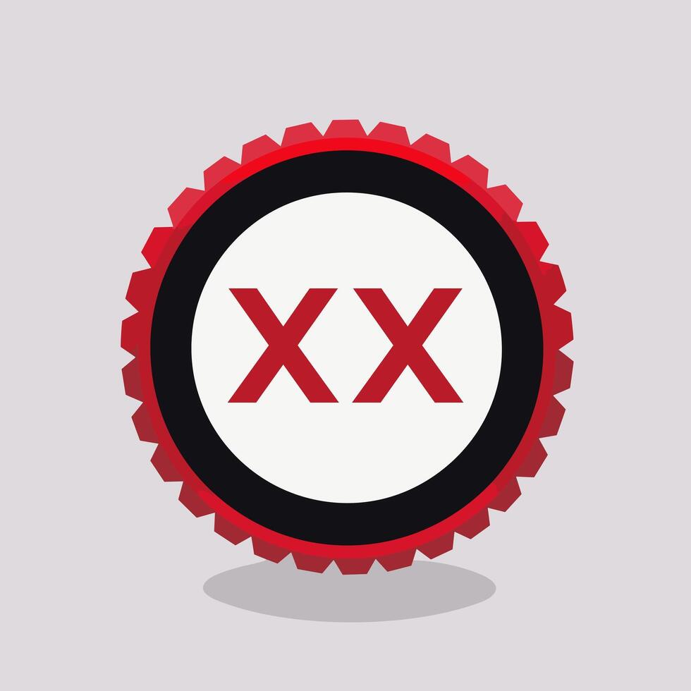 AI generated Gearbox diagnostics filled colorful initial logo idea. Repair engine. Letters inside circle tire shape. Graphic design vector