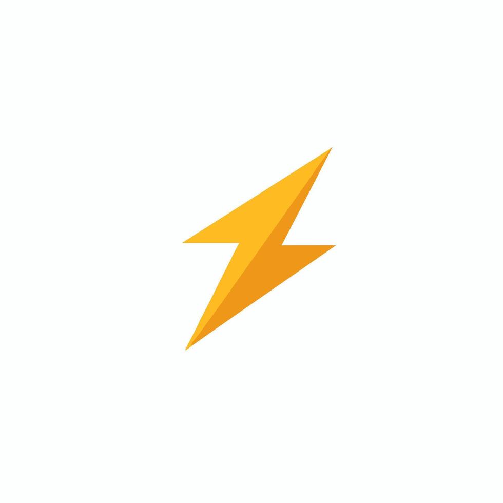 AI generated It company filled yellow logo. Efficiency business logo. Lightning bolt simple icon. Design element. Ai art for corporate branding, business cards vector