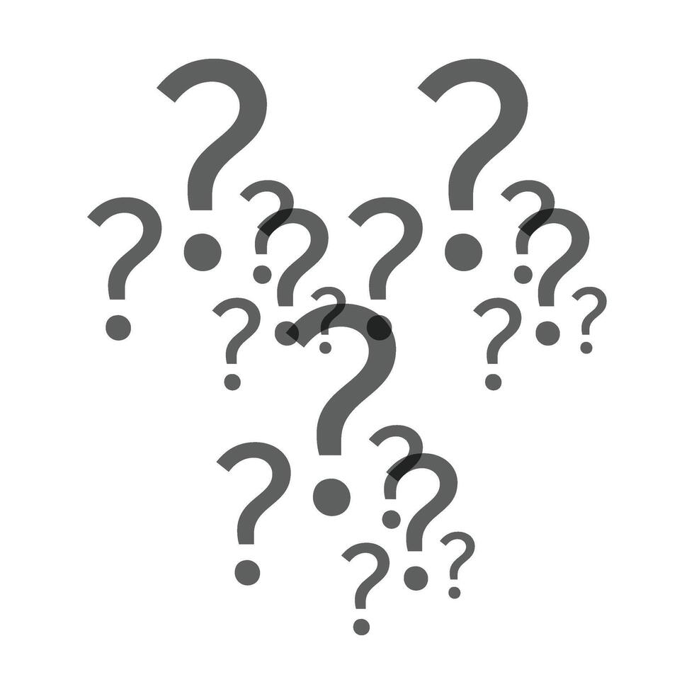 Background made of question marks vector