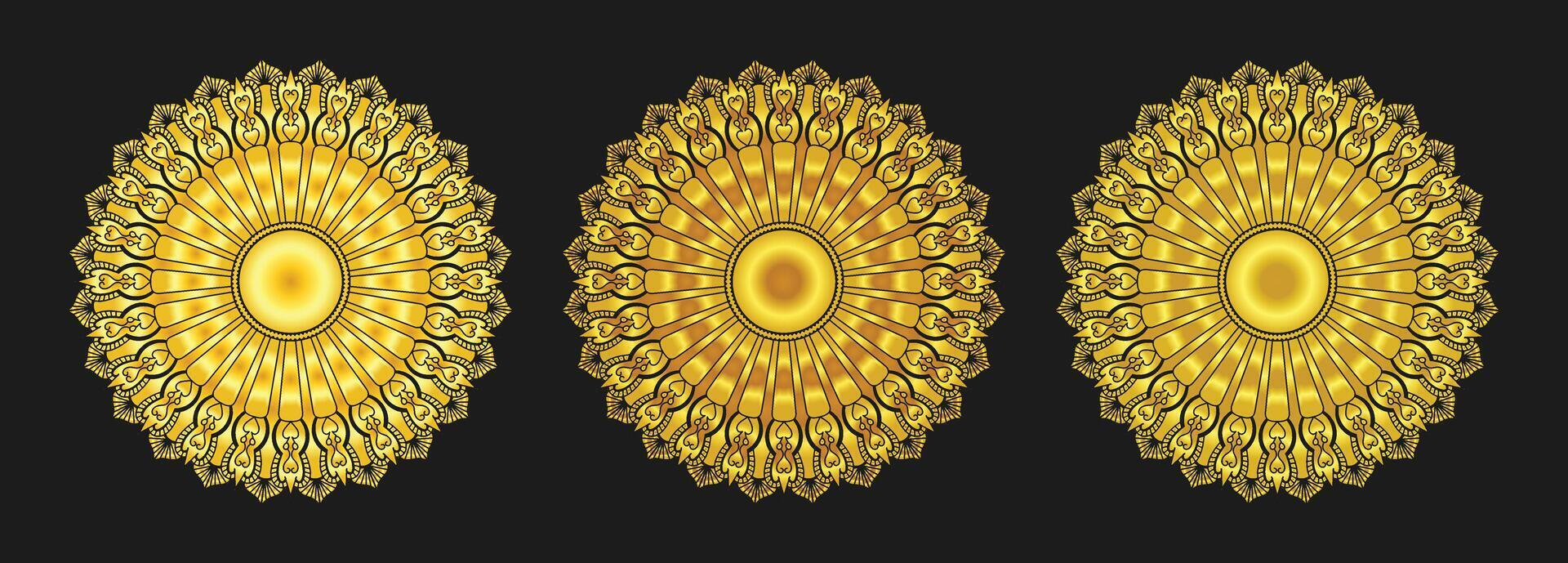 creative luxury golden mandala design background vector
