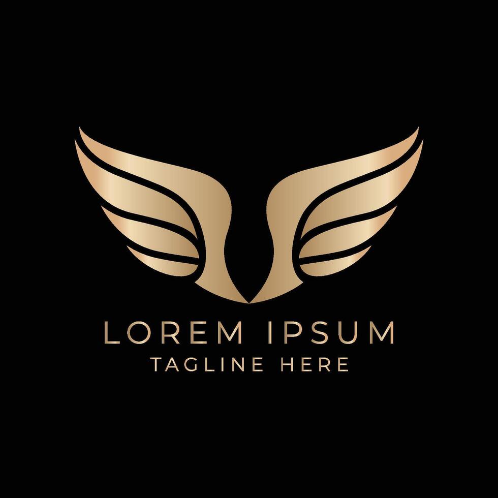Free vector luxury golden logo collection