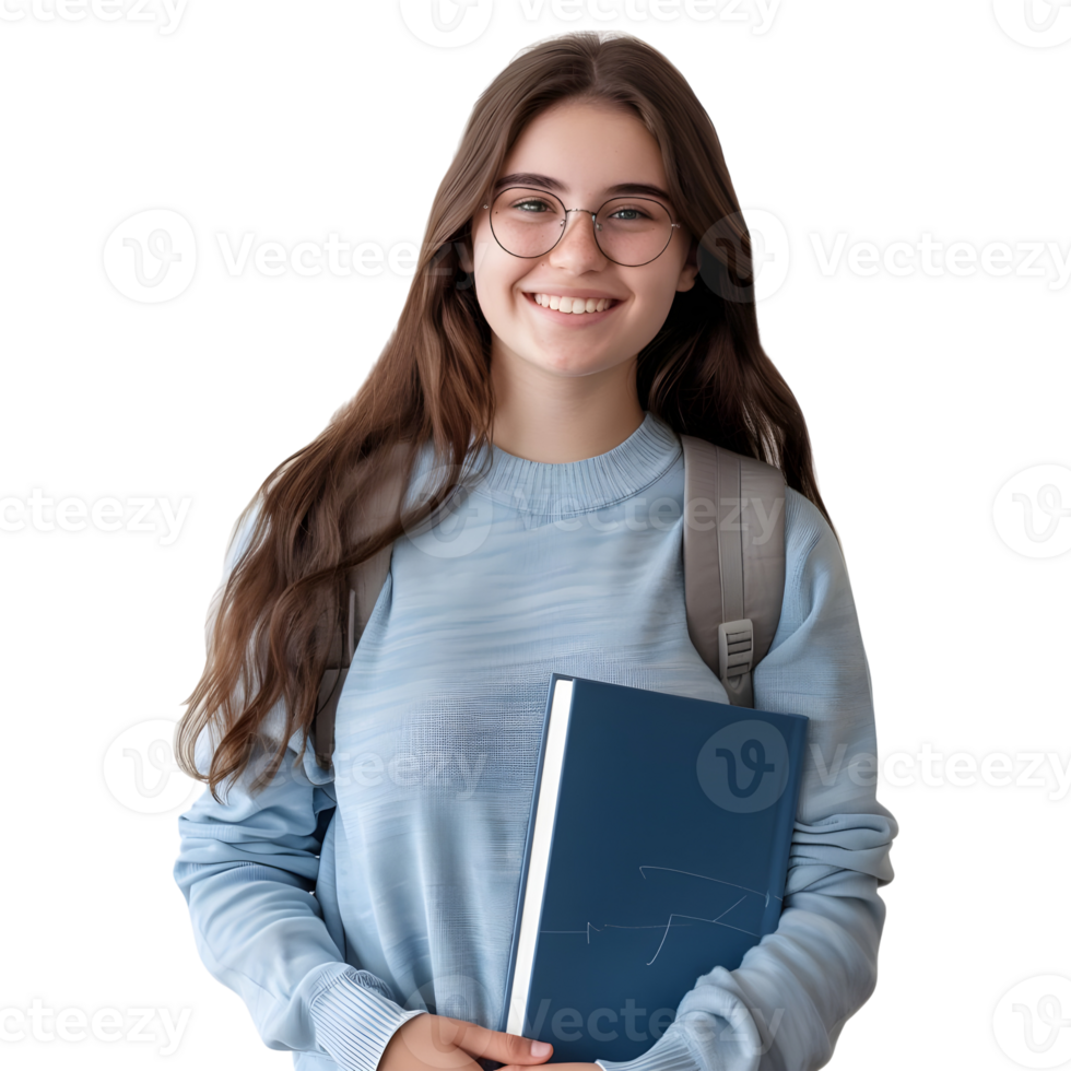 AI generated Young Businesswoman Standing With Crossed Arms and Smiling on Transparent background - Ai Generated png