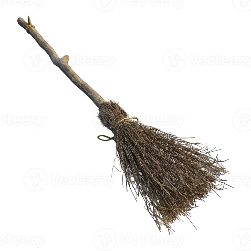AI generated Witch Broom on Transparent background - Ai Generated png