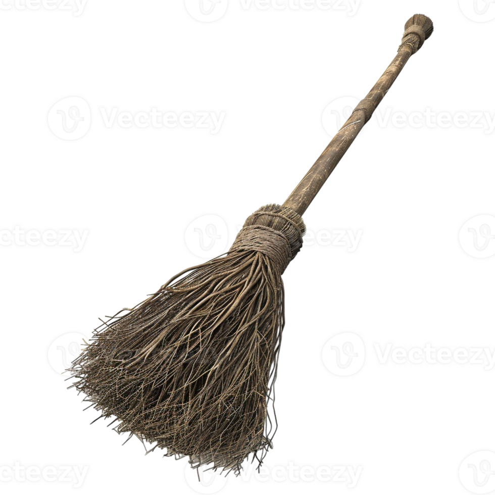 AI generated Witch Broom on Transparent background - Ai Generated png