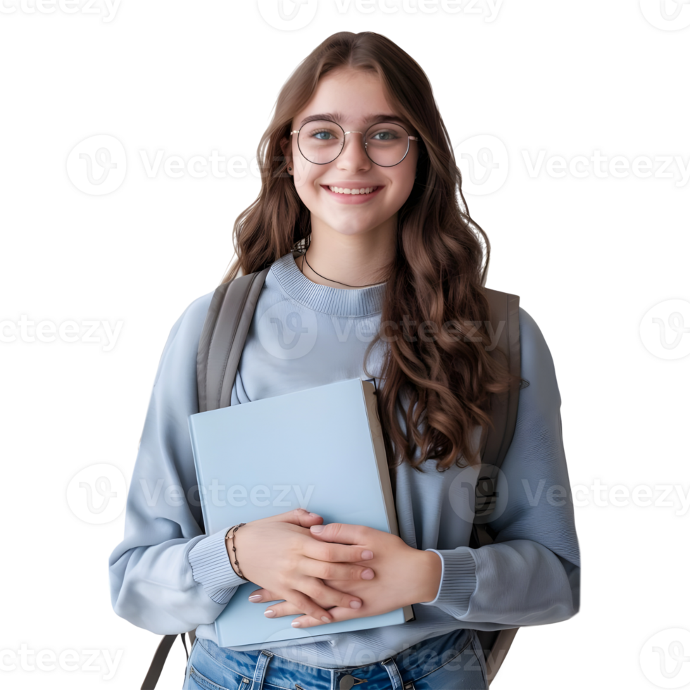 AI generated Young Businesswoman Standing With Crossed Arms and Smiling on Transparent background - Ai Generated png