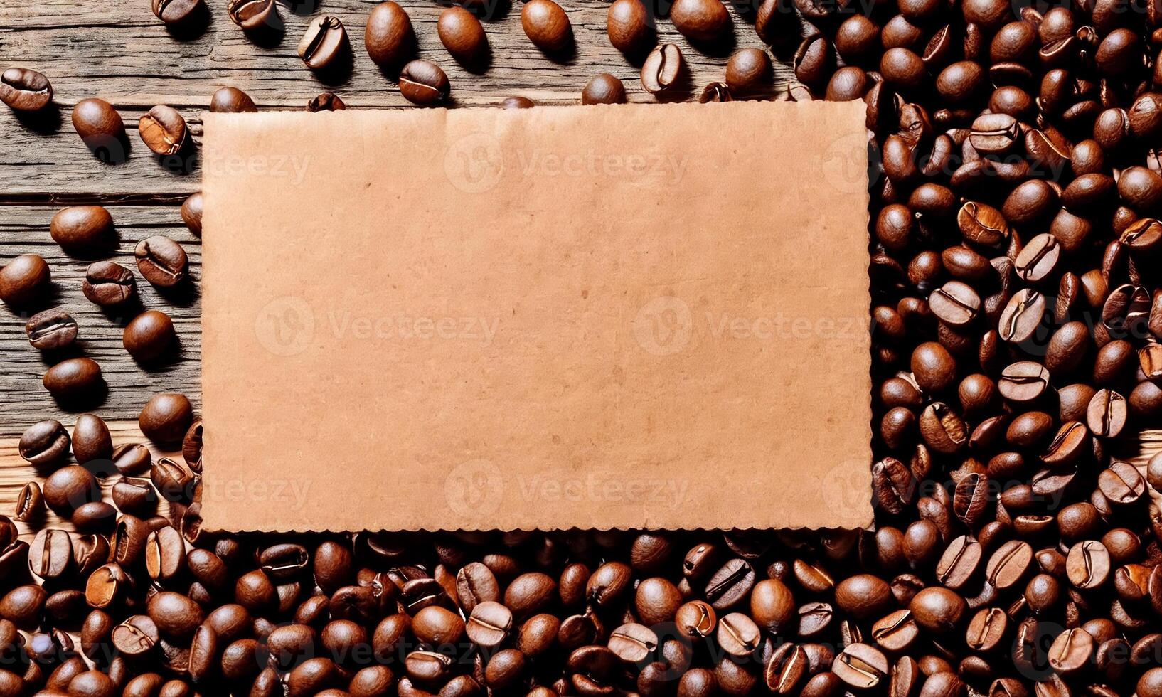 AI generated coffee cup mockup design, coffee cup mockup on coffee beans, hot coffee background, blank coffee cup mockups, paper coffee bags photo