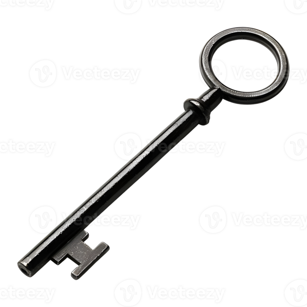 AI generated Vintage Door Key on Transparent background - Ai Generated png
