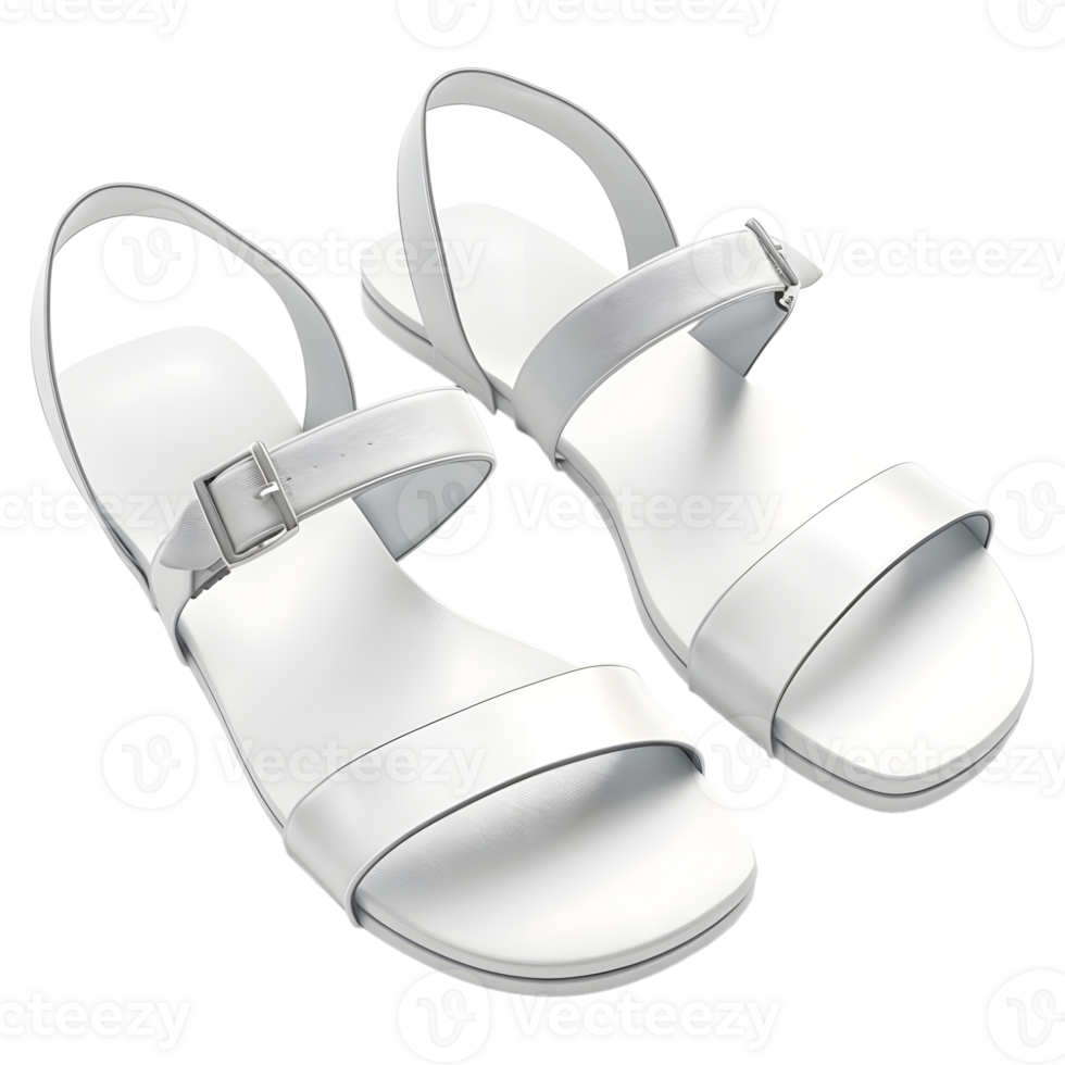 AI generated Young Girl Sandals on Transparent background - Ai Generated png