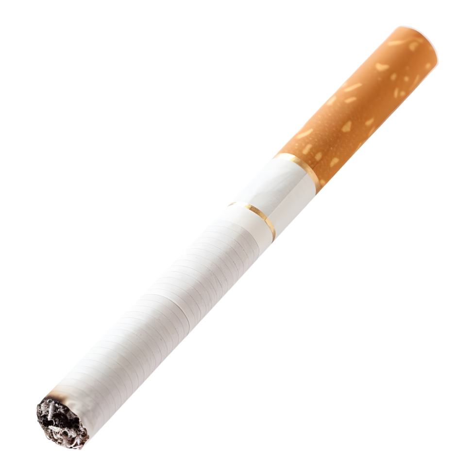 ai generado de fumar cigarrillo en transparente antecedentes - ai generado png