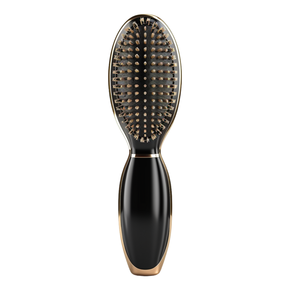 AI generated 3D Rendering of a Hair Brush on Transparent Background - Ai Generated png