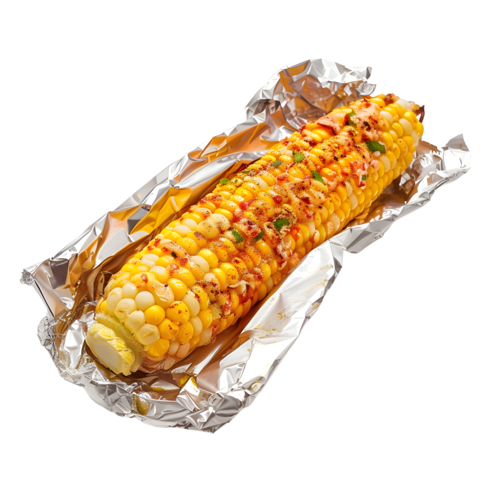 AI generated 3D Rendering of a Sweetcorn on Transparent Background - Ai Generated png