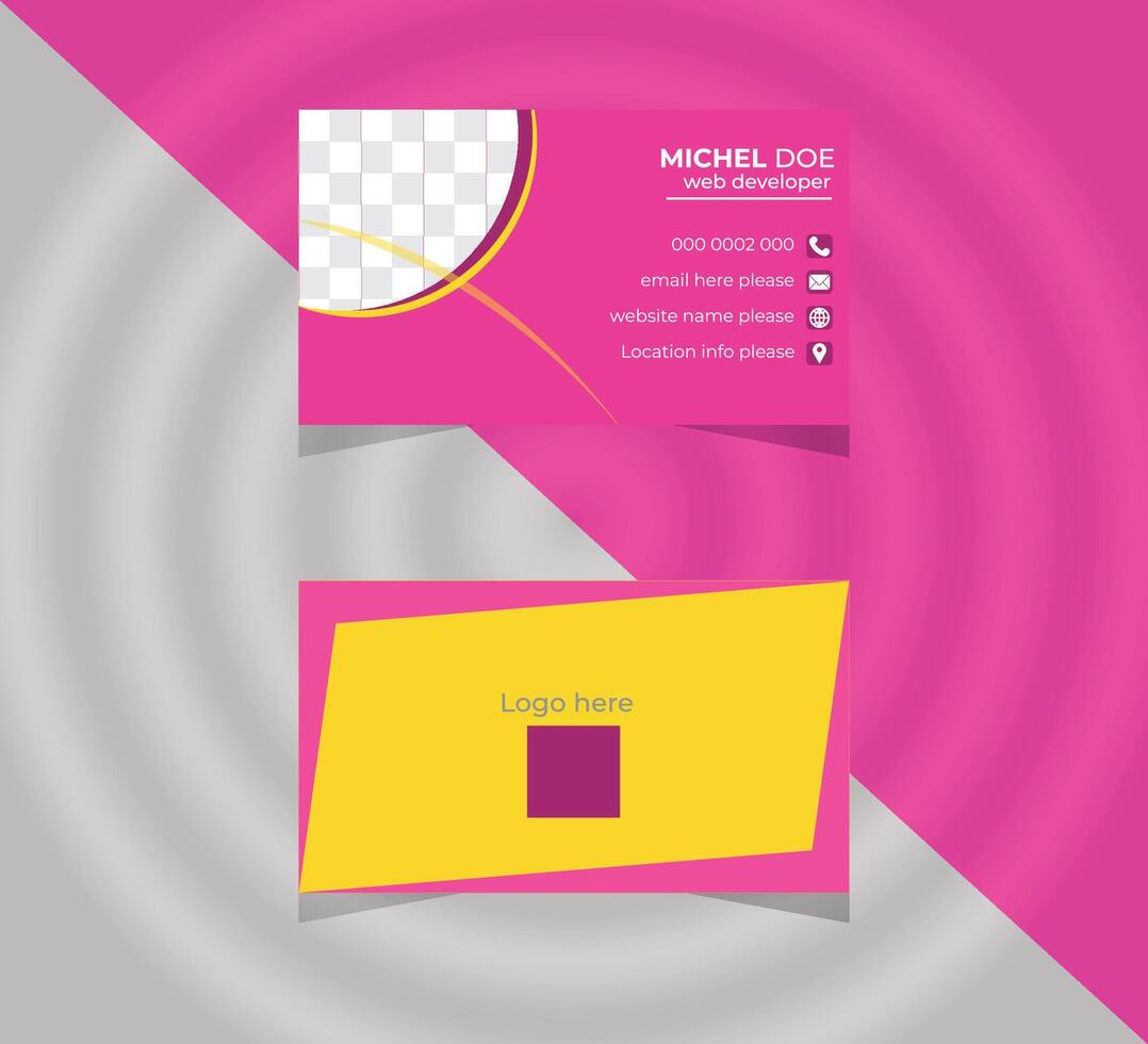 beautiful corporate business card design template vector