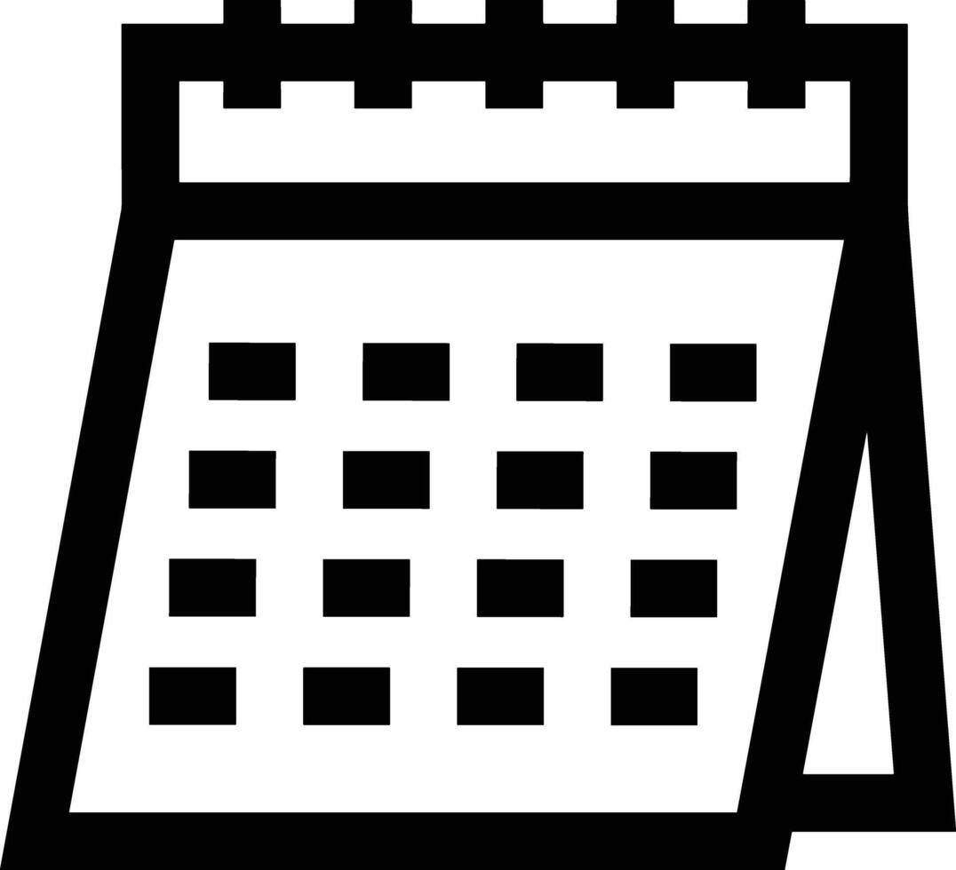 calendario calendario icono símbolo vector imagen. ilustración de el moderno cita recordatorio agenda símbolo gráfico diseño imagen