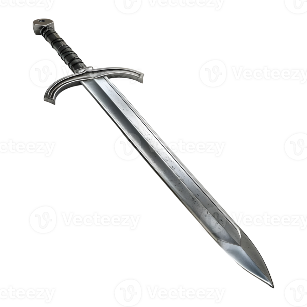 AI generated Fighter Sword on Transparent background - Ai Generated png