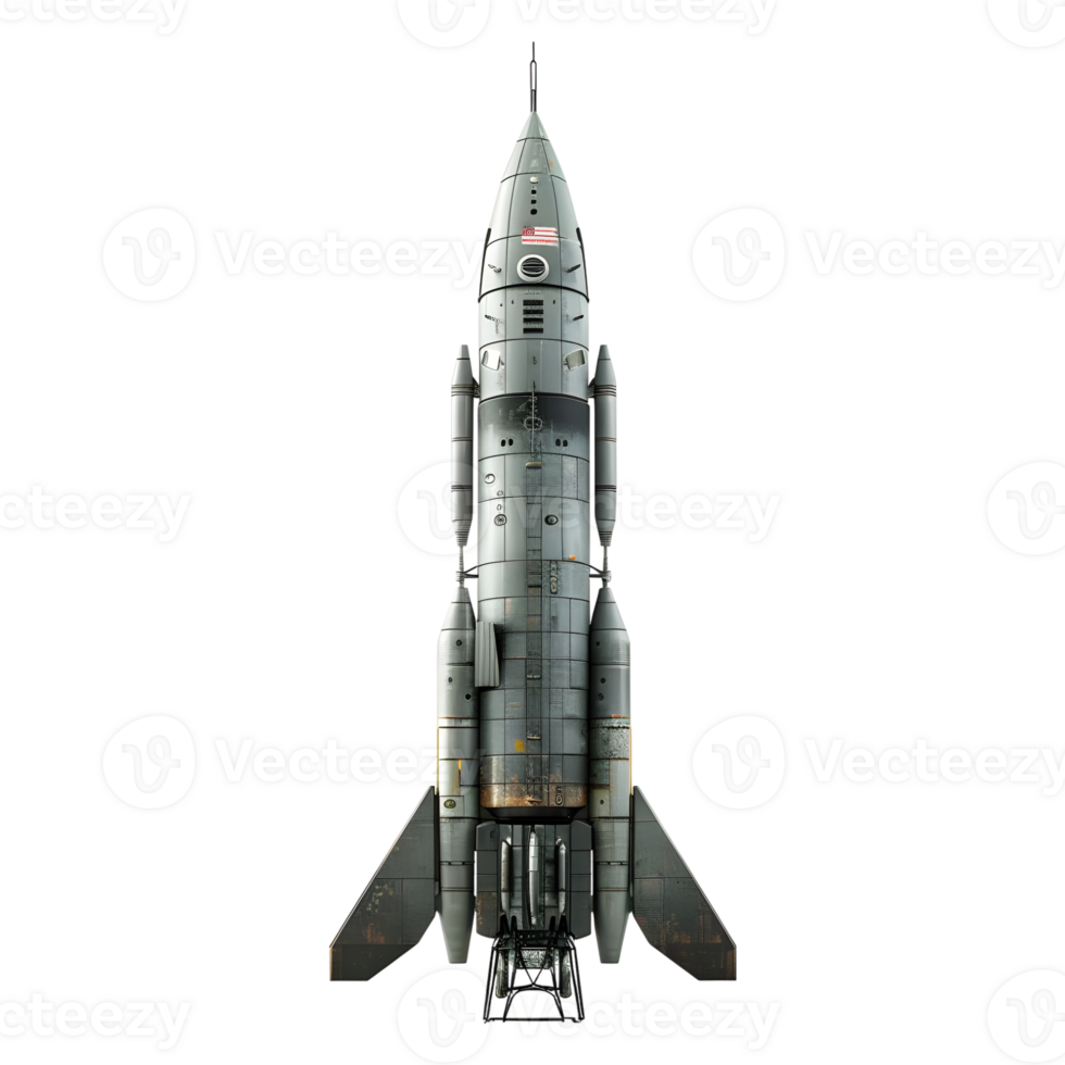 AI generated Space Rocket on Transparent background - Ai Generated png
