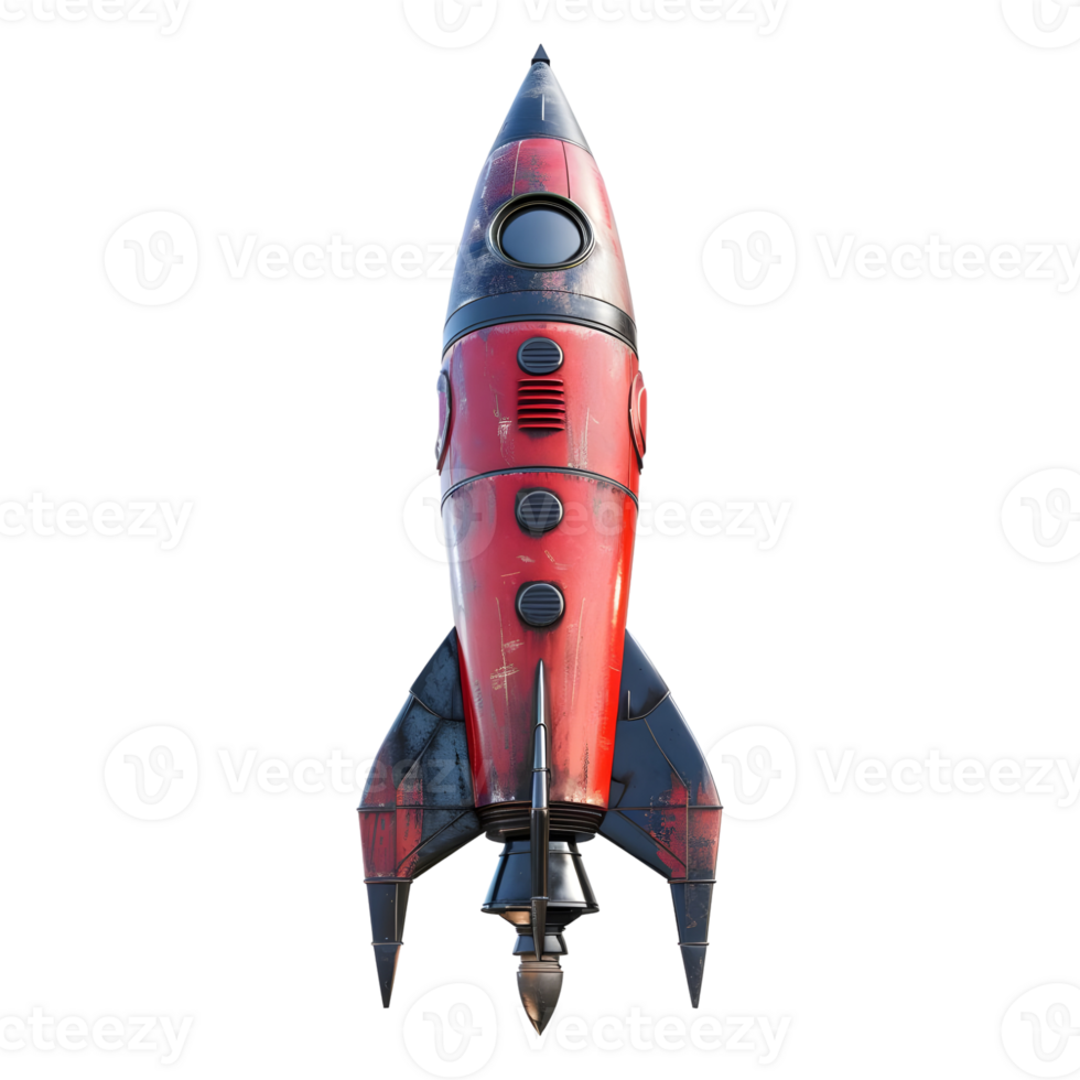 AI generated Space Rocket on Transparent background - Ai Generated png