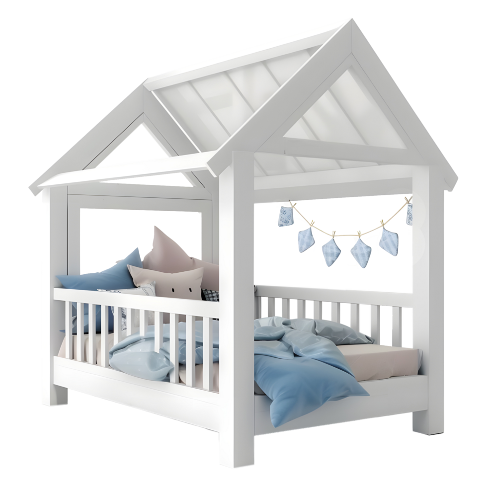 AI generated Small Baby Bed on Transparent background - Ai Generated png